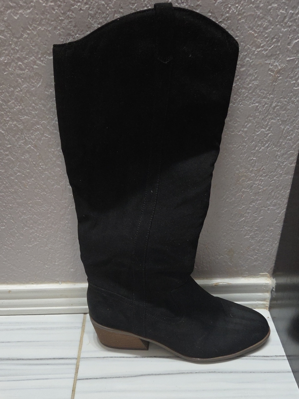 Dr. Scholl's Black Knee High Boots Block Heel.